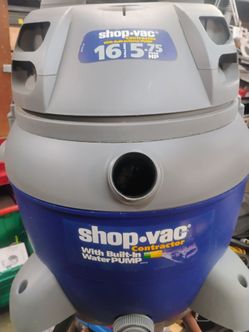 Shop vac  5.75hp 16 gal contractor with built-in water pump