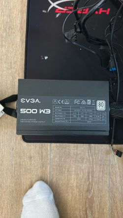 EVGA 500 W3 Power Supply, 80 Plus Rated 