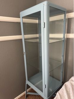 IKEA glass door cabinet - baby blue