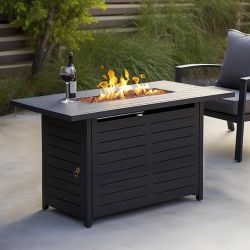 42" Propane Firepit Table For Backyard Outdoors