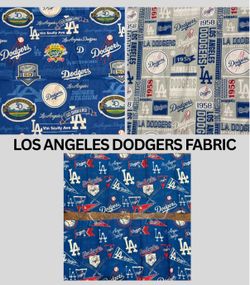 Los Angeles Dodgers Fabric Scraps
