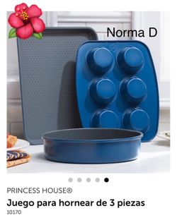 Set de 3 moldes para hornear nuevos en su caja 🌺 princess house 🌺