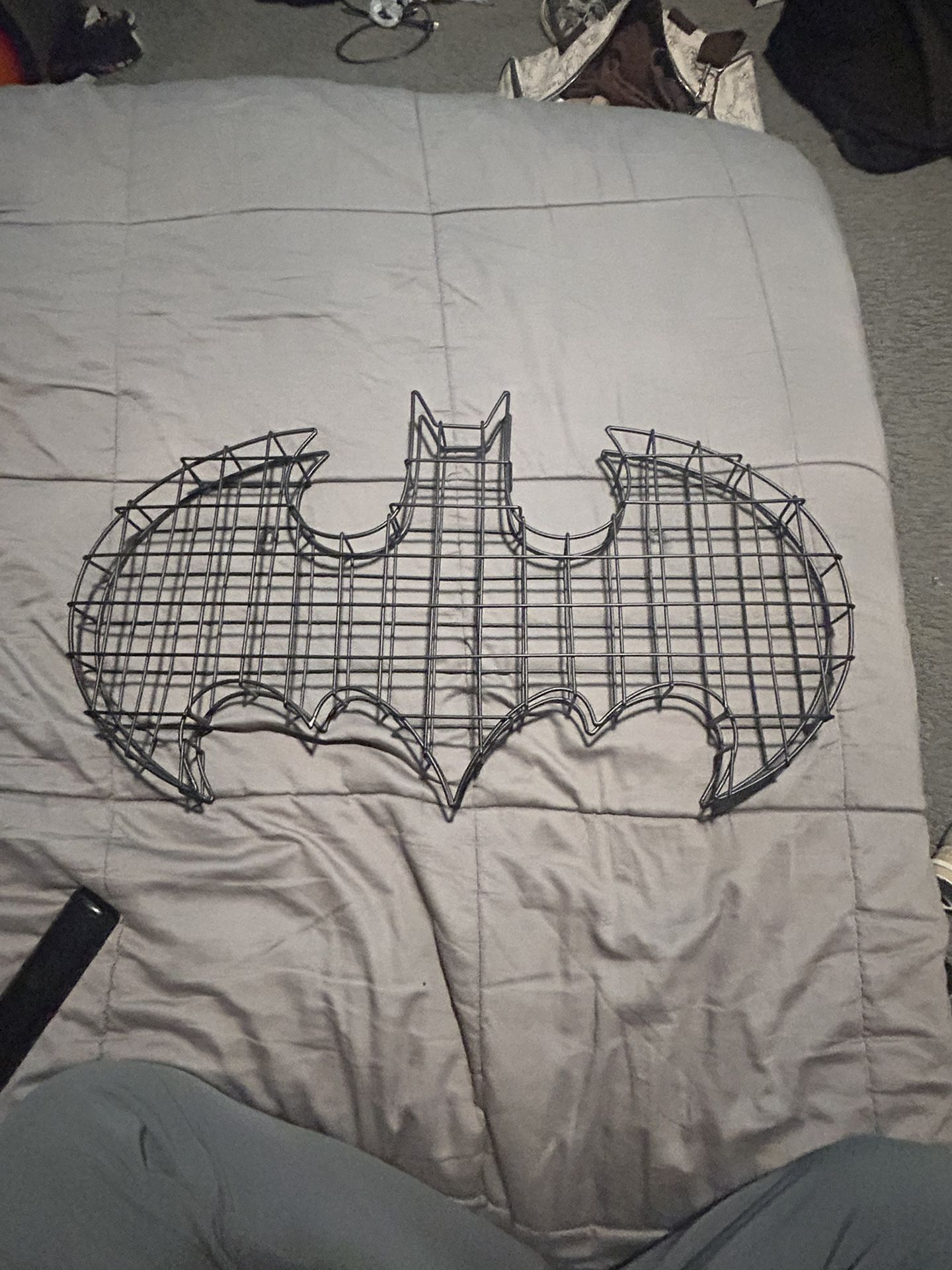 Wire Framed Batman Sign.