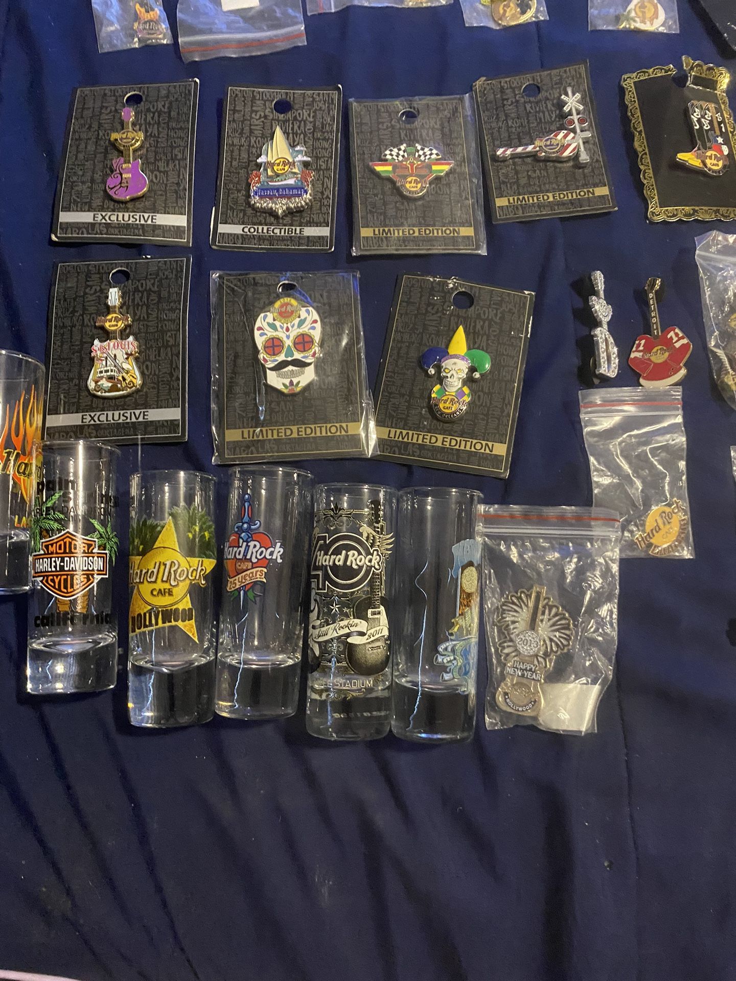 Hard Rock Cafe Collection—have Many More Close Up Pics!  Will Split Up Pins For Purchase!