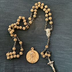 Catholic Rosary Beads And Religious Pendant