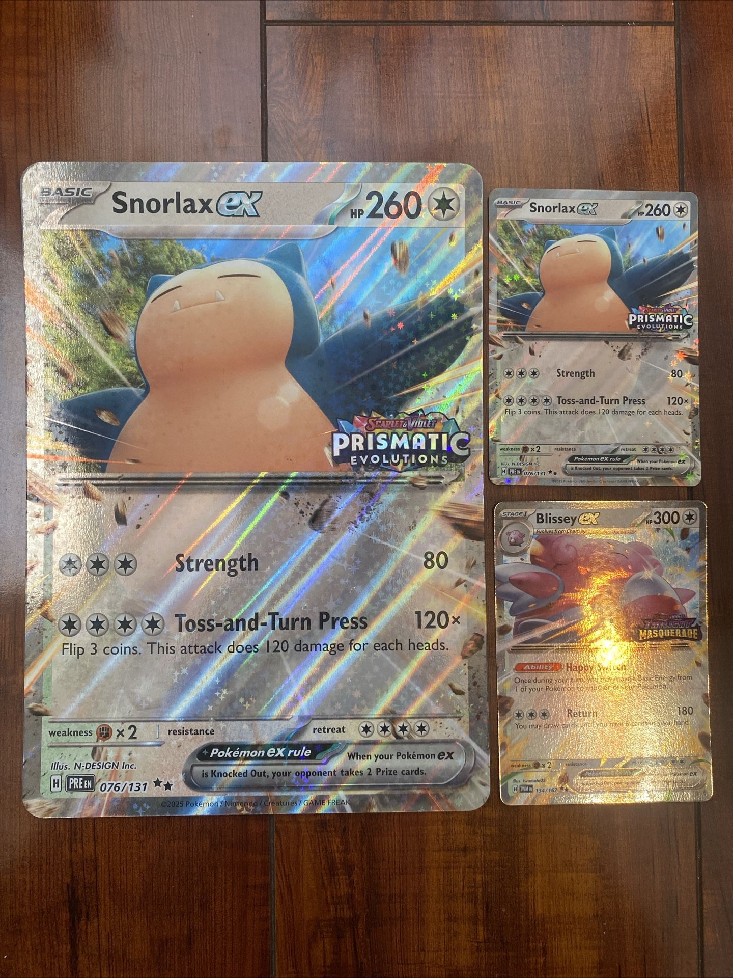 Pokemon Snorlax & Blissey Special Collection Promo Lot of 3 Standard & Jumbo NM