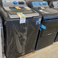GE TOP LOAD WASHER AND DRYER 