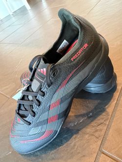NEW Adidas Predator League TF Turf Soccer Shoes Black Red ID3768 Men’s Size 8.5