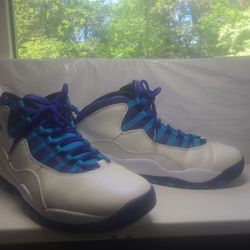 Air Jordan 10 Charlotte Hornets Size 10.5 