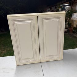 Double Door Kitchen Cabinet Doors Cream