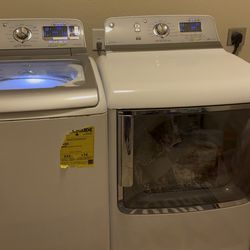 GE 5.0 Cu. Ft. Washer & GE 7.8 Cu. Ft. Electric Dryer Set
