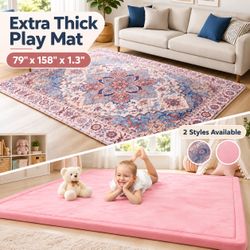 Extra Soft Memory Yoga Foam Nursery Rug Baby Play Mat for Floor