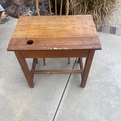 Antique Child’s Desk And Chair
