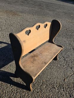 Small Wood Bench