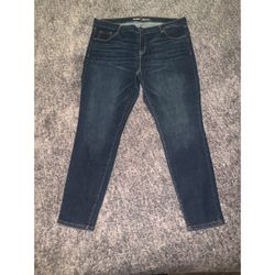 Old Navy Rockstar Jeans Dark Denim Size 18 Regular