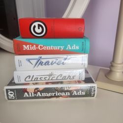 Coffee Table Books - Thick Hard Covers - 50s/60s Advertsing/Marketing Theme