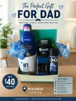 Father’s Day Gift Basket – Ready for Pickup in Miramar!