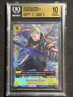 BGS 10 Pristine - Roronoa Zoro OP07-113 Illustration Box Vol. 3 Promo One Piece