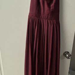Burgundy Bridesmaids Dress
