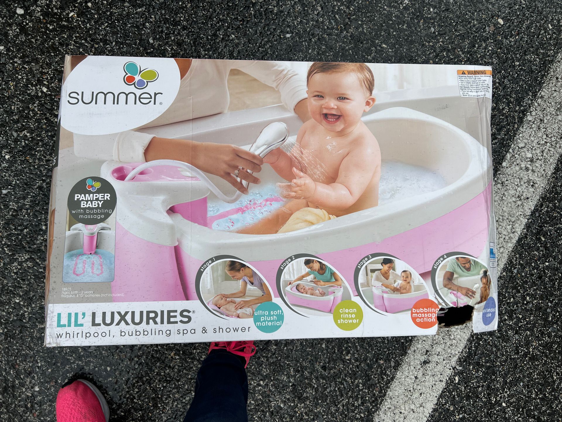 Summer Lil Luxuries Whirlpool Bubbling Spa & Shower (Pink)