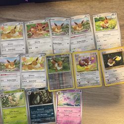 Eevee Pokemon Card Lot
