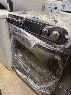 LG studio slide in gas black stainless steel 30”w