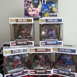 Street art Funko pop marvel  And Funko verse