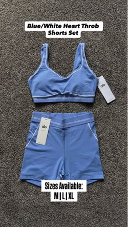 Alo shorts set (blue)