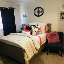 Full Size Bed With Box Spring And Mattress Included 