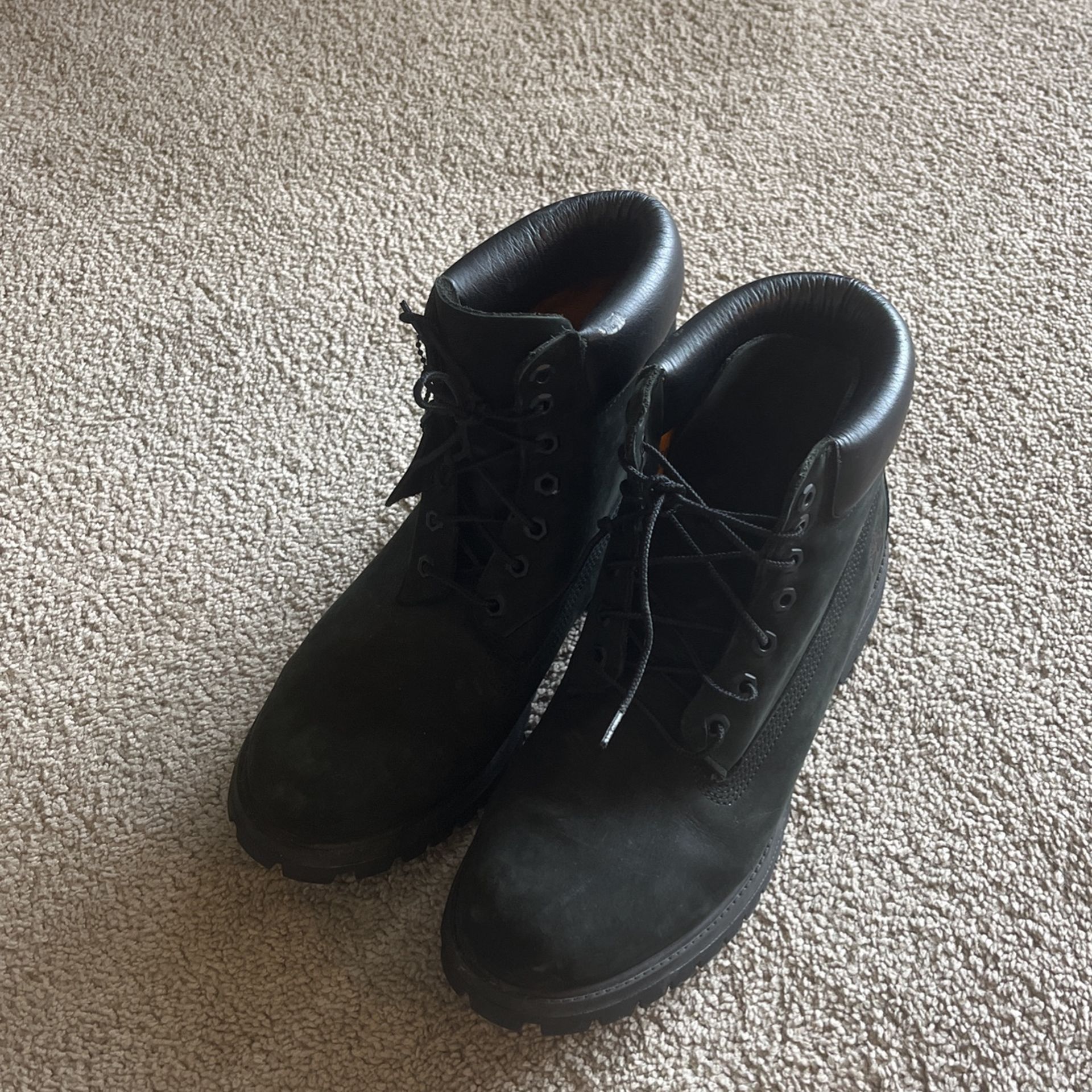 Men’s 11 Timbos/ Black Leather