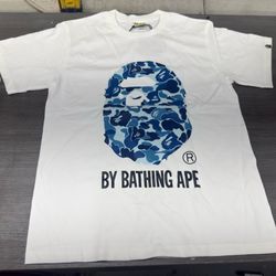 bape white x blue color way, size small