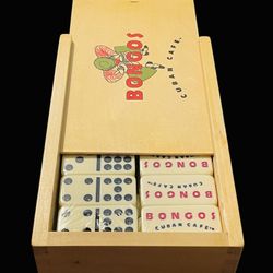  Dominoes set Double 9 New RARE Bongos Cuban CafeDomino Doble Nueve