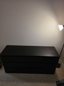 Black Wooden Dresser Great Condition