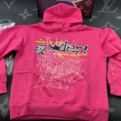 Spider Web Hoodie “pink”