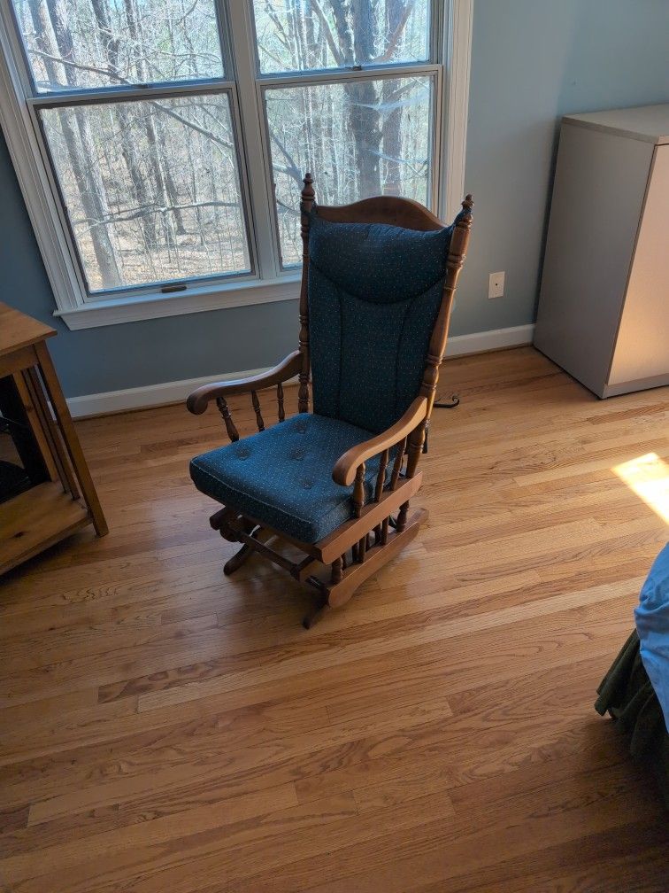 Gliding Wooden Rocking Chair