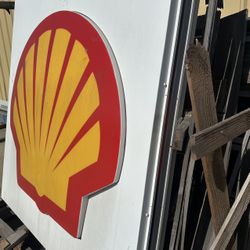 2 Shell Gas Station Signs 6’x6’ 