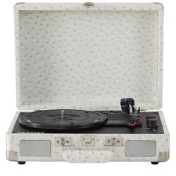 Crosley CR8005F-WO Cruiser Plus Vintage 3-Speed Bluetooth in/Out Suitcase Vinyl Record Player