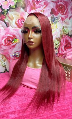 18” 100% Human Hair 99j 13x4 180% Density $185