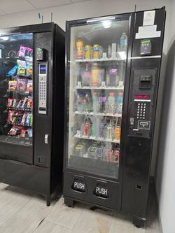 Soda and snack vending machines