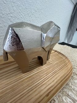 Modern Metal Elephant Figurine