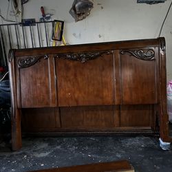 King Size Bed frame with nightstand