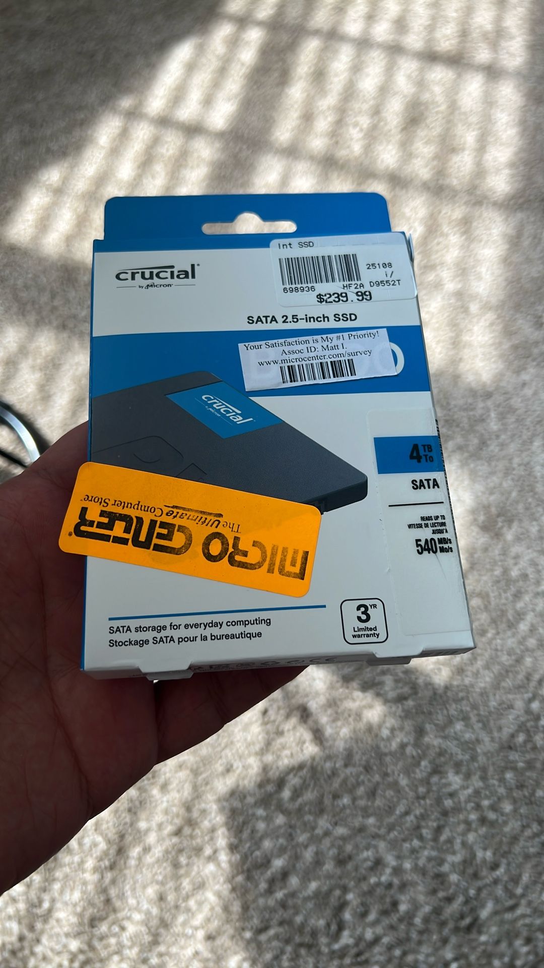 Sata 2.5 SSD 4TB