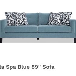Bob’s Lola Spa Blue 89” Couch