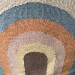 Beautiful  “ Hand Made Wall Hanging “THE Rainbow Wall Rug” Retails $154 + 