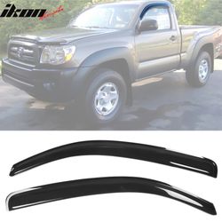 Fits 05-15 Toyota Tacoma Standard Cab Acrylic Window Visors Sun Guard 2Pc Set