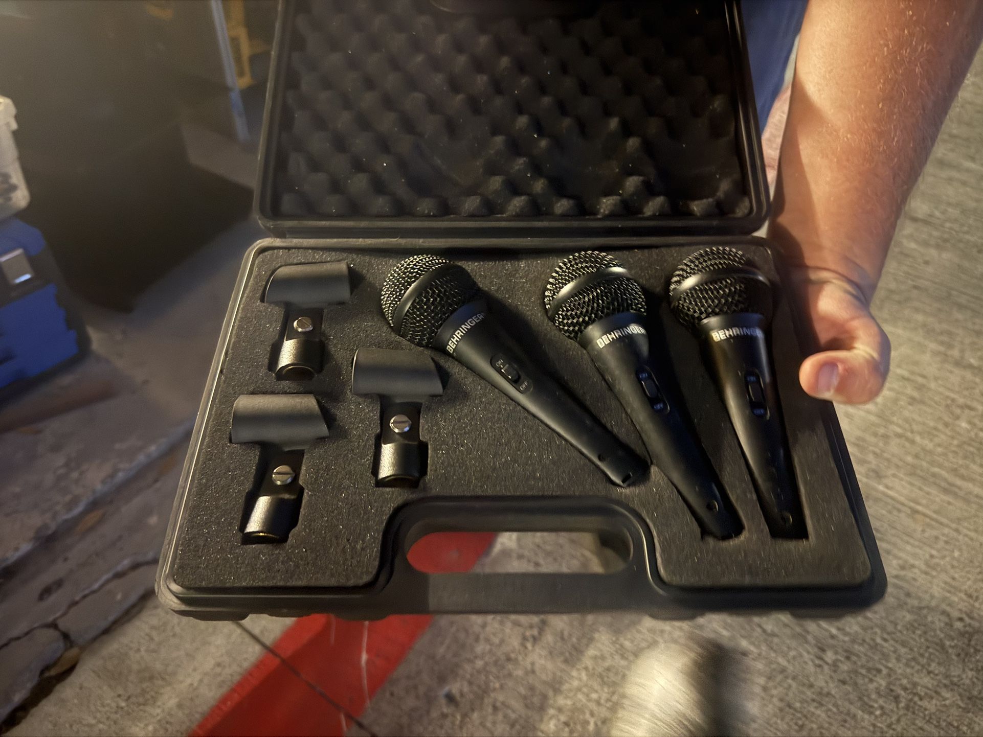 Set Of Three Microphones