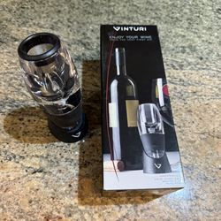 Vinturi Essential Red Wine Aerator Set Stand, Filter & Pouch Complete in Box EUC