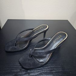 Black Venus Strapless Heels 