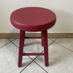wooden swivel stool