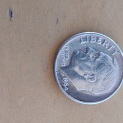 1964 Denver mint 90%silver dime